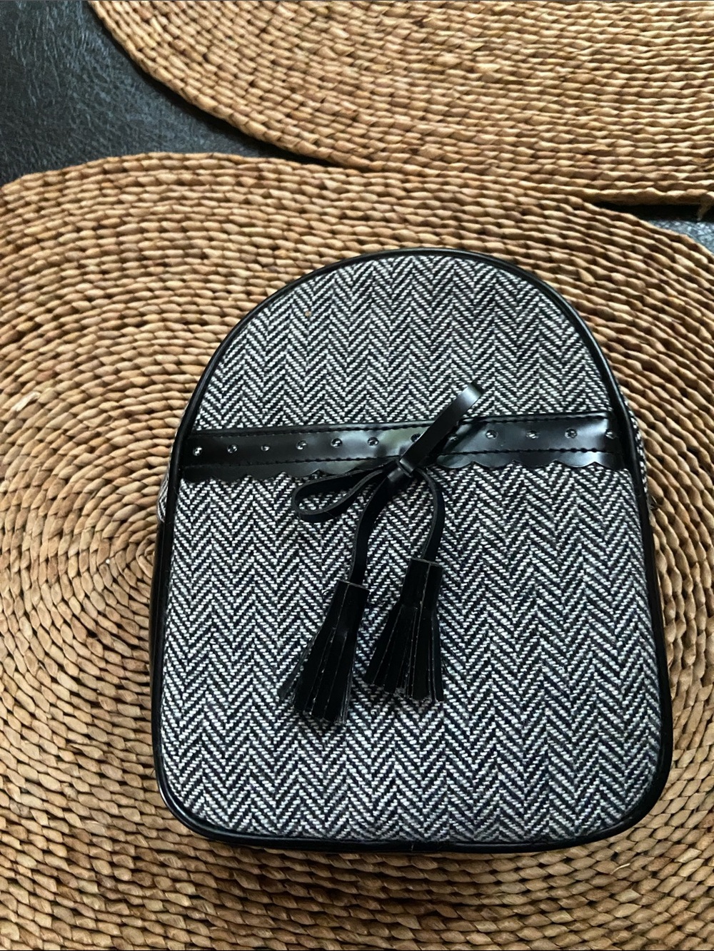 Black and White Backpack